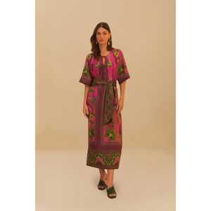 Farm Rio Pink Ana Tapestry Maxi Dress
